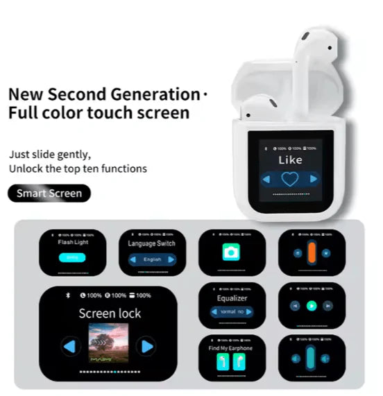 LED Display Earbuds